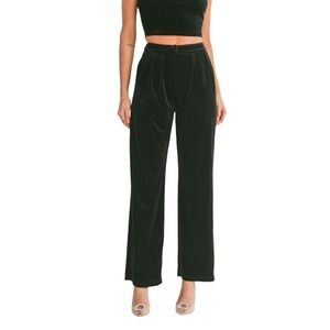 Sage the Label High Voltage Pleated Velvet Pants